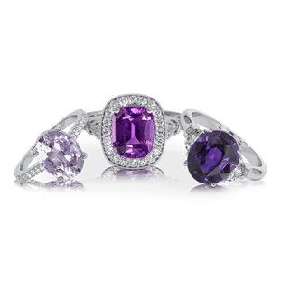 Purple Sapphire Engagement Rings