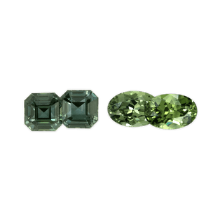 Green Sapphire Pairs