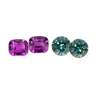 Unique Colored Sapphire Pairs