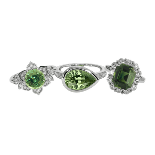 Green Sapphire Rings