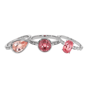 Padparadscha Sapphire Rings