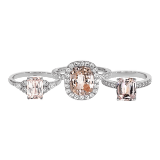 Peach Sapphire Rings