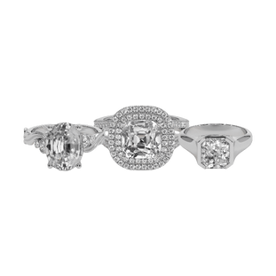 White Sapphire Rings