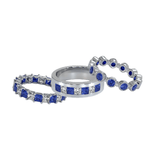 Blue Sapphire & Diamond