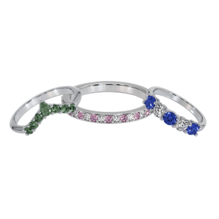Sapphire & Diamond Wedding Bands