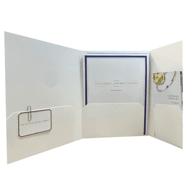 Open folder displaying documents