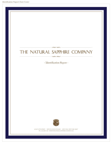 Sample identification report dust cover